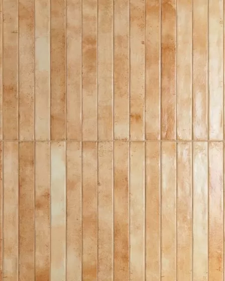 Chroma Beige Glossy Glazed Porcelain 2"x18" Field Tile