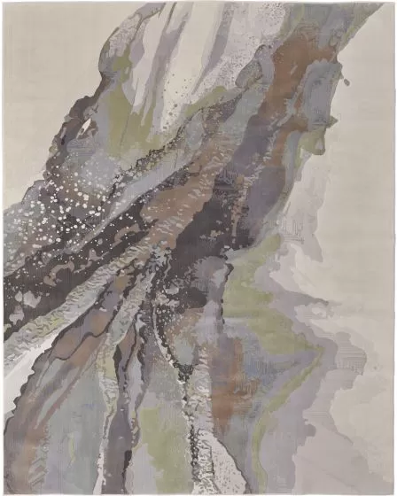 Clio 39K2F Green/Purple/Ivory Rug