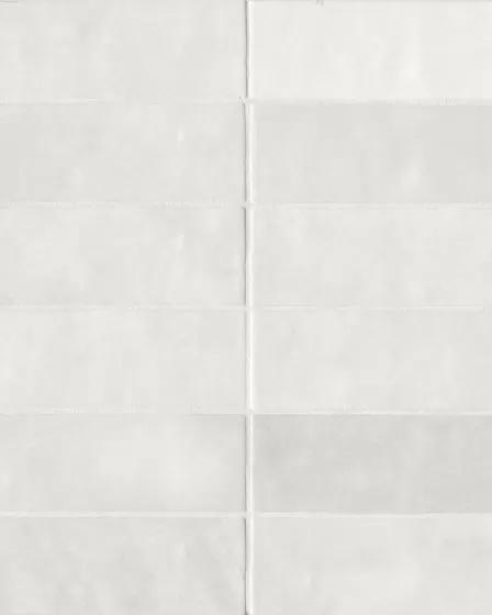 Cloe White Glossy Glazed Ceramic 2.5"x8" Field Tile