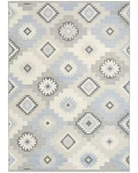 Copenhagen CPN01 Ivory Blue 5'x7' Area Rug