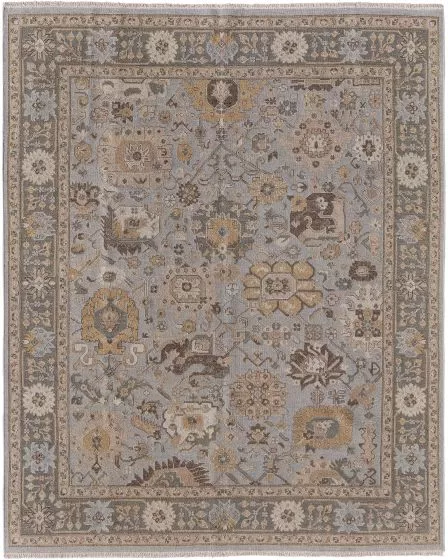 Corbitt 0612F Blue/Gold/Gray Area Rug