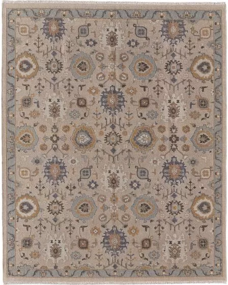 Corbitt 0613F Tan/Blue/Gold Area Rug
