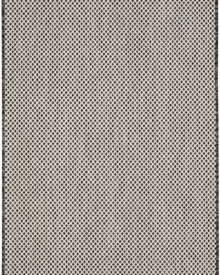 Courtyard COU01 Ivory Charcoal Area Rug