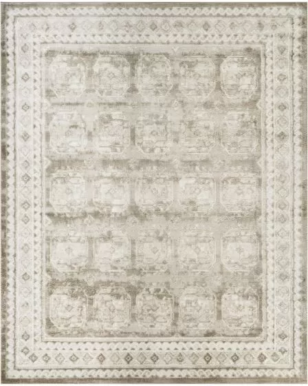 Dekor DEK01 Ivory Taupe 2'x4' Area Rug