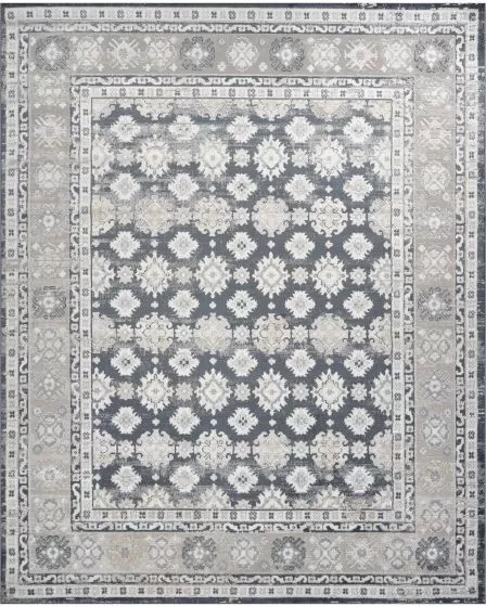 Dekor DEK02 Grey Navy 2'x4' Area Rug
