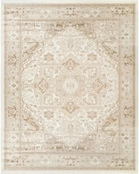 Dekor DEK08 Ivory Taupe 2'x4' Area Rug