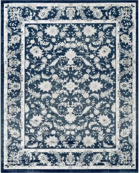 Dekor DEK09 Slate/Ivory 2'x4' Area Rug