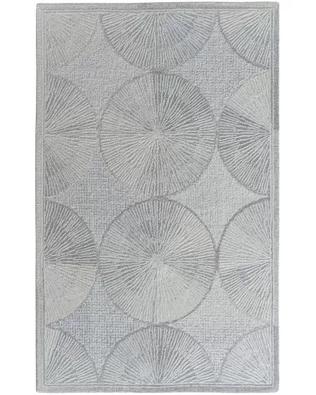 Denali 2911 Ivory/Grey Pinwheels 5'x7'6" Area Rug