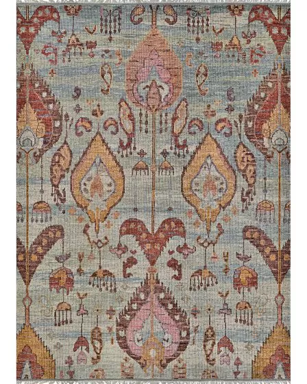 Desi Madurai Turquoise 6'x9' Area Rug