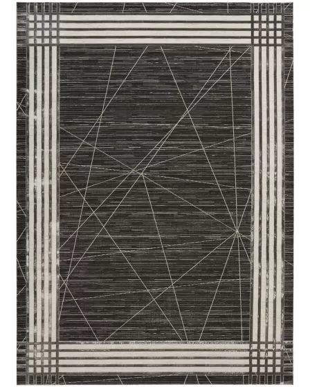 Desire DSR01 Charcoal Silver Area Rug