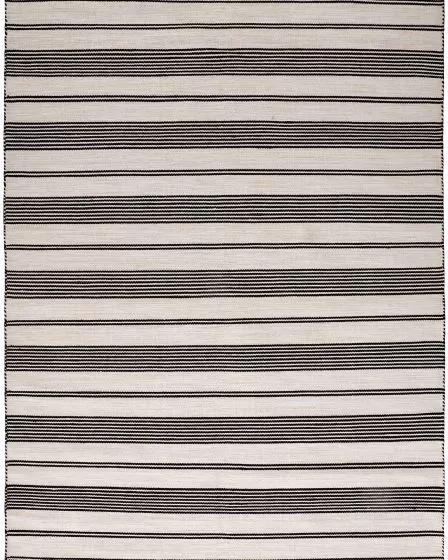 Duprine 0560F Black/White/Ivory Rug