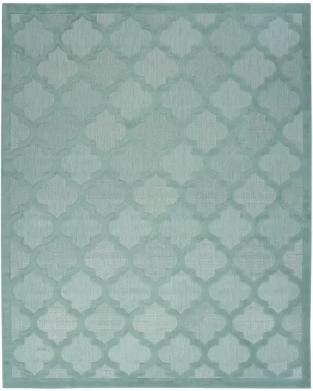 Easy Care NES01 Aqua/Teal Area Rug