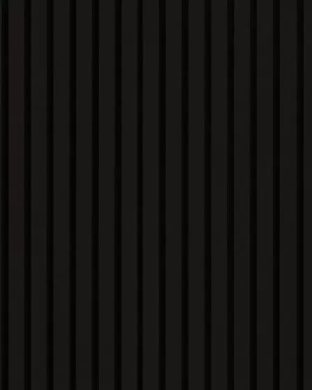 Acoustic Wood Slat Wall Panel Ebony 9.5"x94.5"