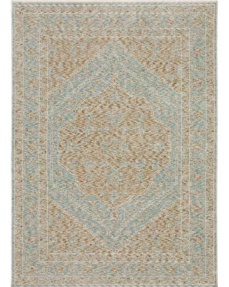 Echo ECH03 Beige/Blue Area Rug