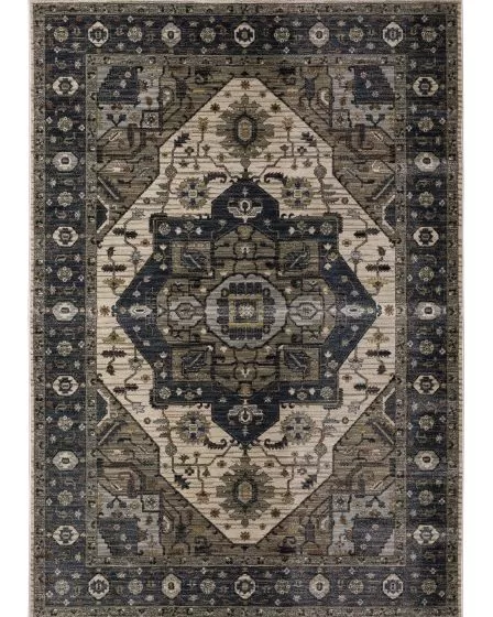 Eliana ELI05 Blue/Brown Area Rug