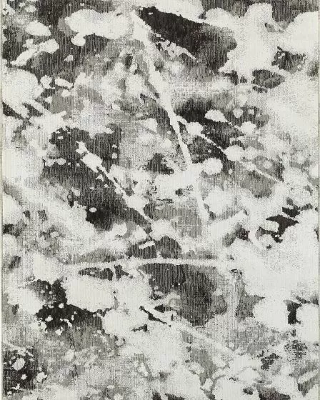 Evolution 8035b Charcoal/White Area Rug