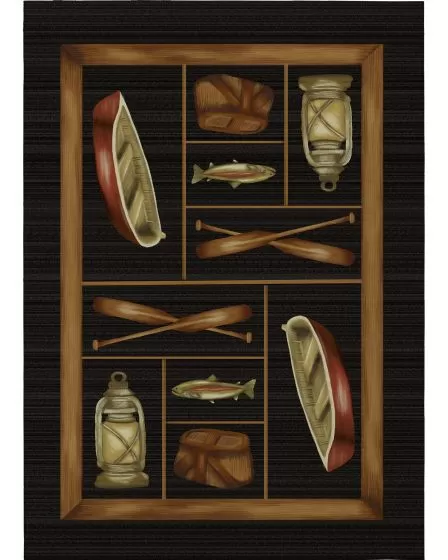 Excursion EX4 Black Area Rug