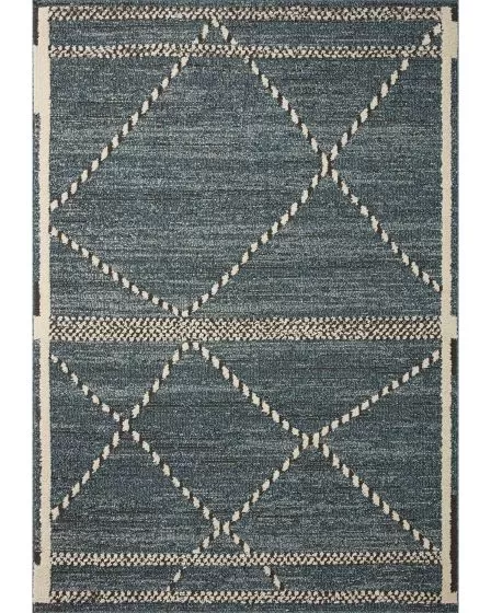 Fabian FAB-01 Denim/Charcoal Area Rug