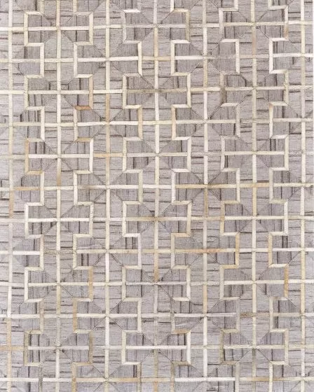 Fannin 0756F Gray/Ivory/Brown Rug