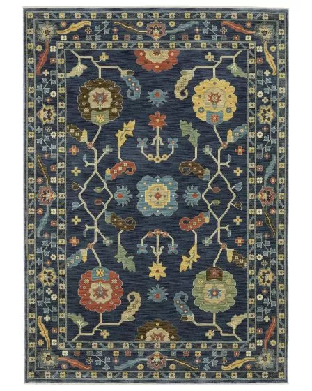 Francesca fr03f Blue/Multi Area Rug