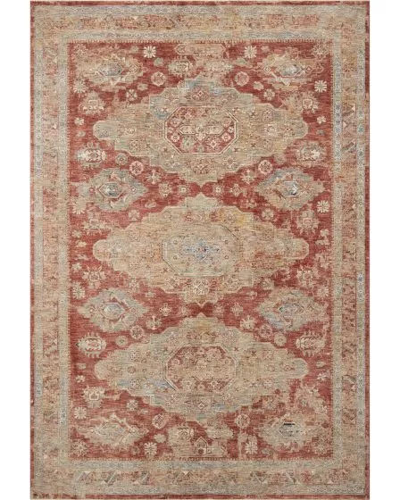 Gaia GAA-02 Gold/Brick Area Rug