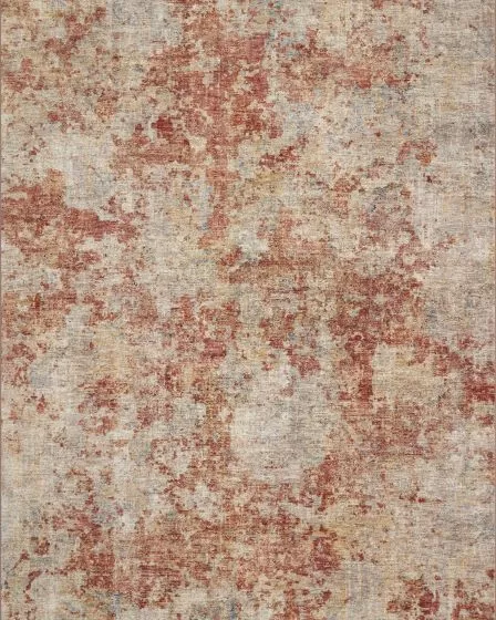 Gaia GAA-03 Taupe/Brick Area Rug