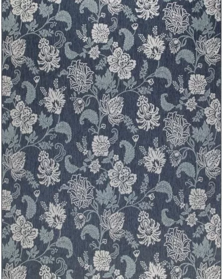 Garden Oasis GOA03 Navy Area Rug