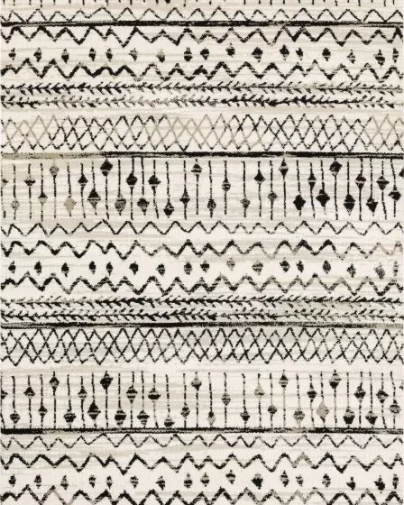 Georgia 8826e Ivory/Black Area Rug