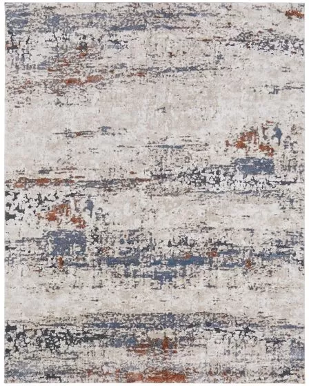 Gilmore 39MLF Ivory/Blue/Gray Area Rug