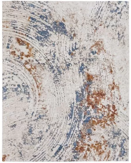 Gilmore 39MMF Ivory/Blue/Orange Rug