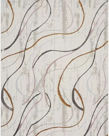 Glitz GLZ01 Ivory/Multi Area Rug