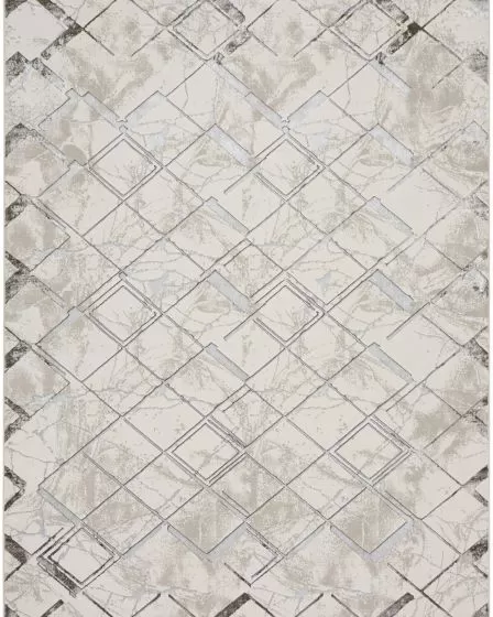 Glitz GLZ02 Ivory/Grey Area Rug