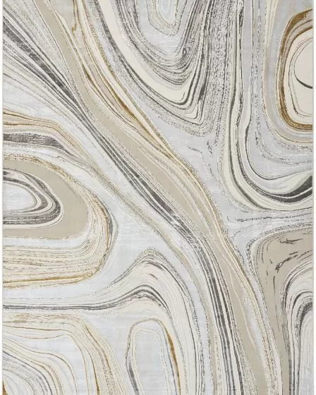 Glitz GLZ21 Grey Gold Area Rug