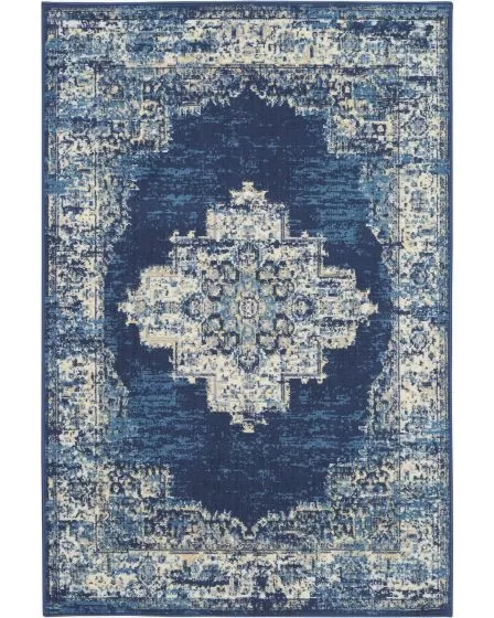 Grafix GRF14 Navy Blue Area Rug