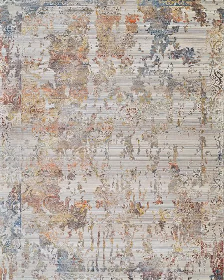 Halli Abstract Florals Antique Lace Area Rug