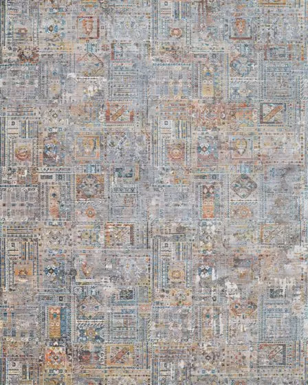 Halli Persian Panel Skyblu Stone Area Rug