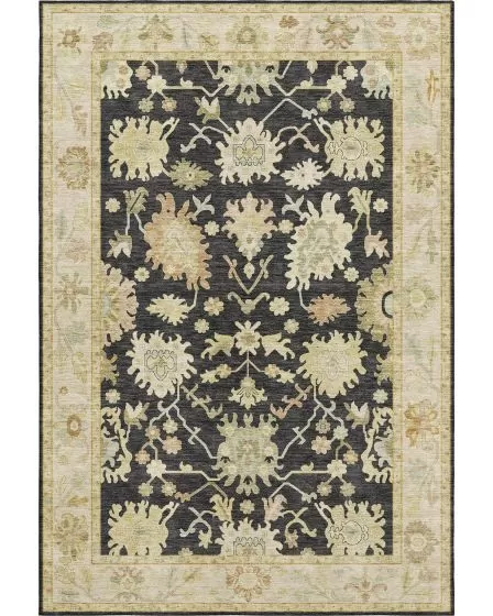 Hatay HY2 Black Area Rug