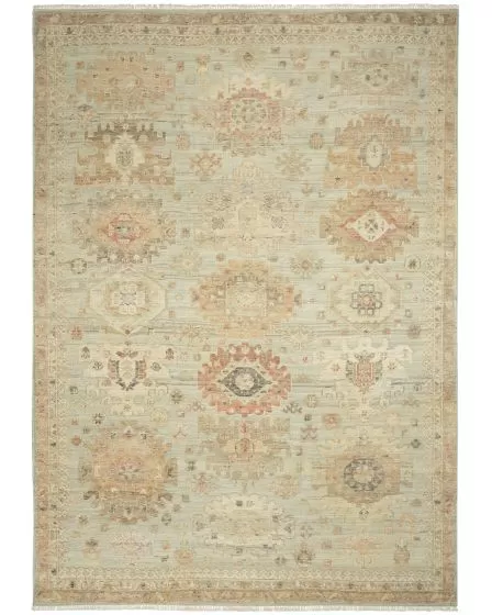 Heritage Vine HTV02 Light Blue Area Rug
