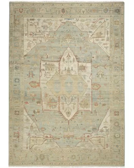 Heritage Vine HTV03 Light Blue Area Rug