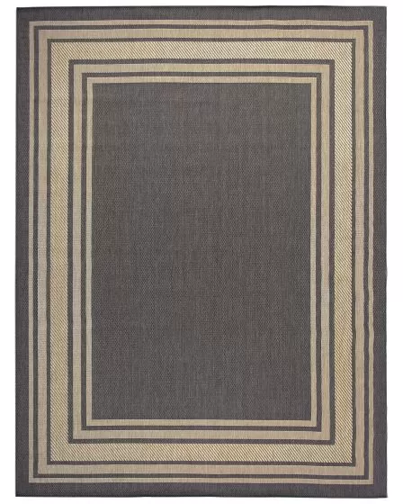 Horizon Indoor/Outdoor HOZ03 Charcoal 10'x14' Area Rug