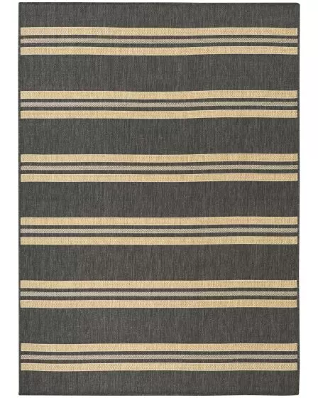Horizon Indoor/Outdoor HOZ05 Charcoal 4'x6' Area Rug