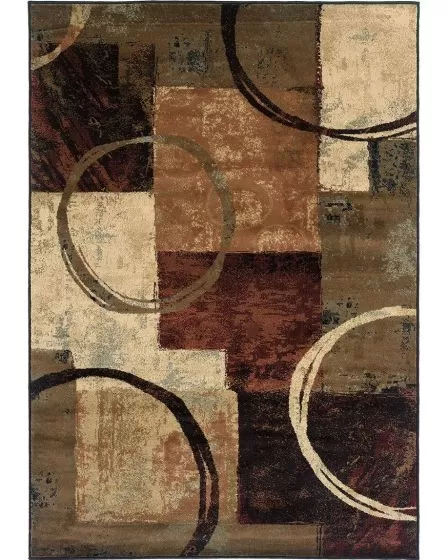 Hudson 2544b Brown/Black Area Rug