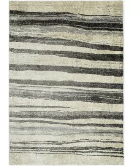 Hue Beige/Grey Landscapes Area Rug