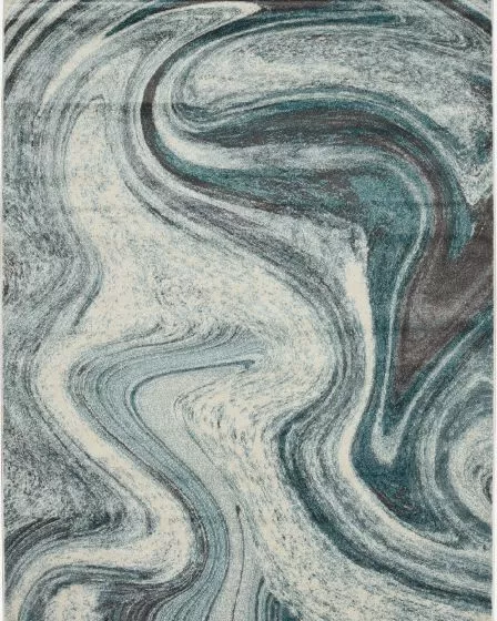 Illusions 6226 Teal Area Rug