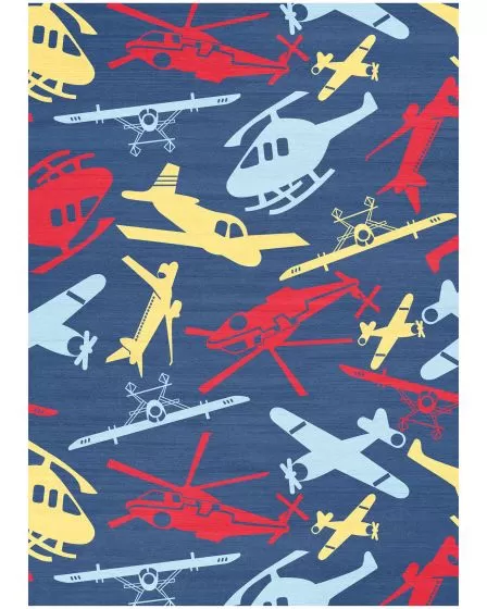 Imagination IMA06 Navy Multicolor Area Rug