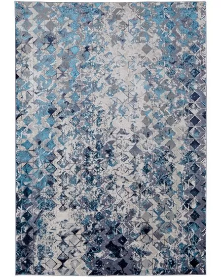 Indio 39H0F Blue/Ivory/Gray Area Rug