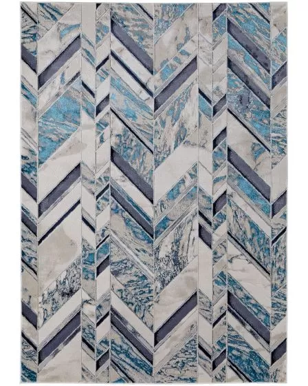 Indio 39H1F Ivory/Blue/Gray Area Rug