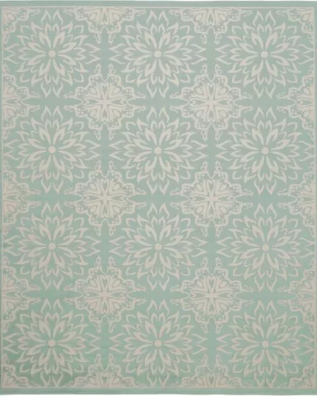 Jubilant JUB06 Ivory/Green Area Rug