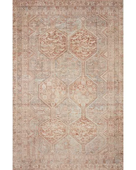 Jules Jul-04 Tangerine/Mist Area Rug