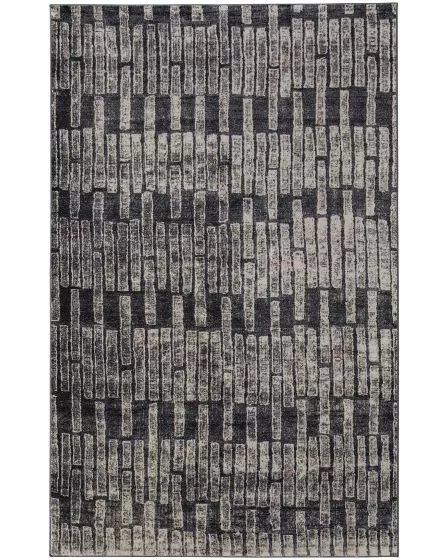 Kano 39LKF Gray/Black/Ivory Area Rug